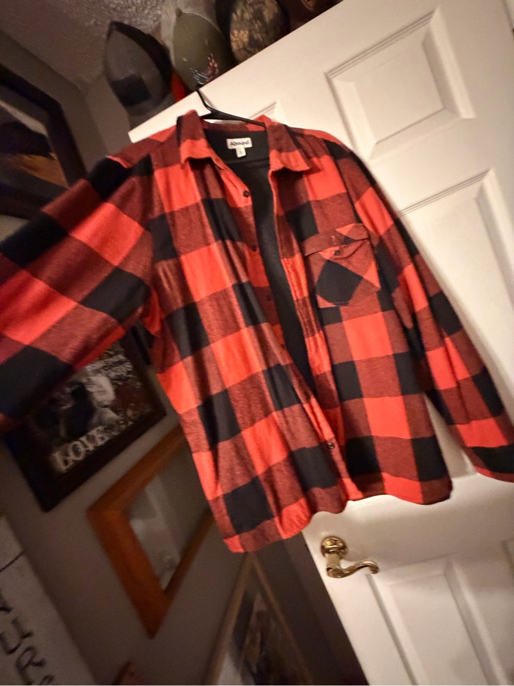 Abound Red and Black Buffalo Plaid Button-Down Shirt